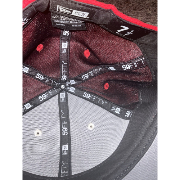 Washington Nationals Hat Fitted Size 7 1/2 Red White New - Picture 3 of 4